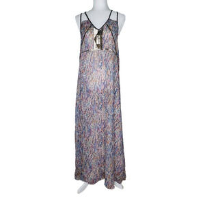 I. Madeline Dress Size S‎ Beaded Multicolor Lined